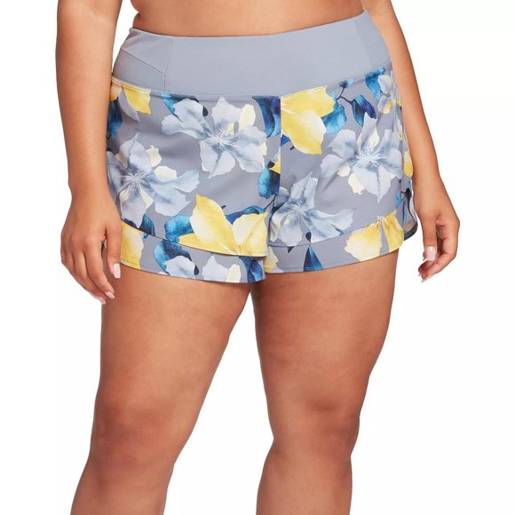 NWT CALIA Women's Anywhere Printed Petal Hem Shorts - Picture 5 of 9